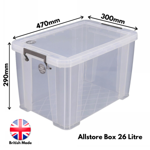 Allstore Plastic Storage Box Size 25 (26 Litre)